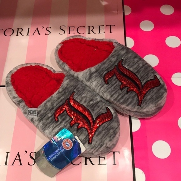 VS Victoria’s Secret PINK Collegiate Slippers - Picture 2 of 4